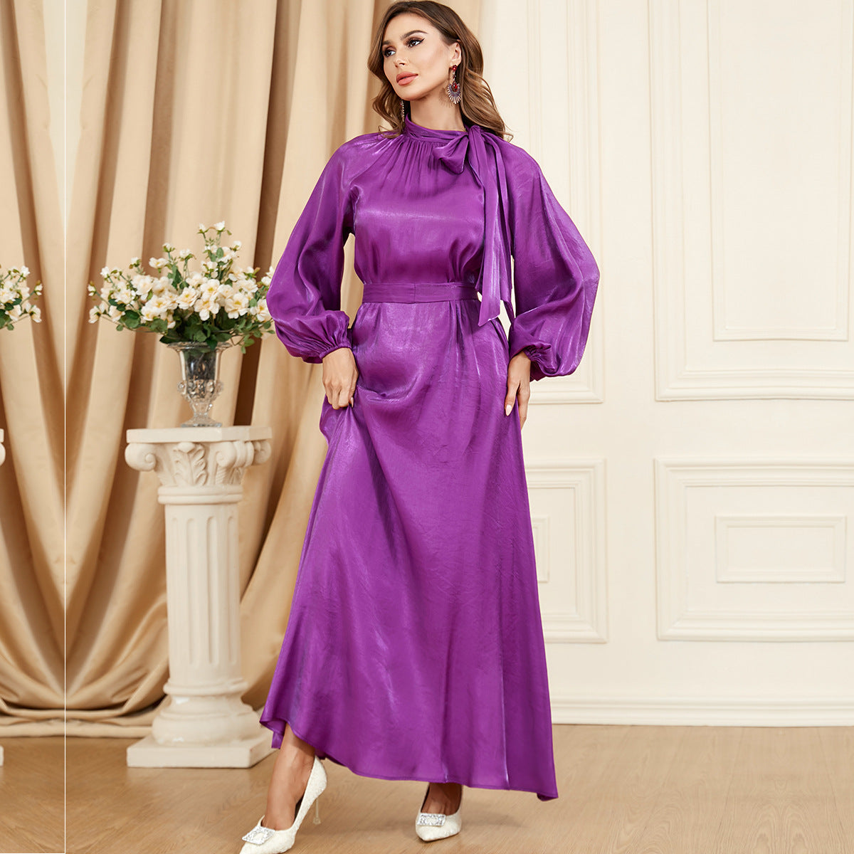 Aurelia Satin Kleid